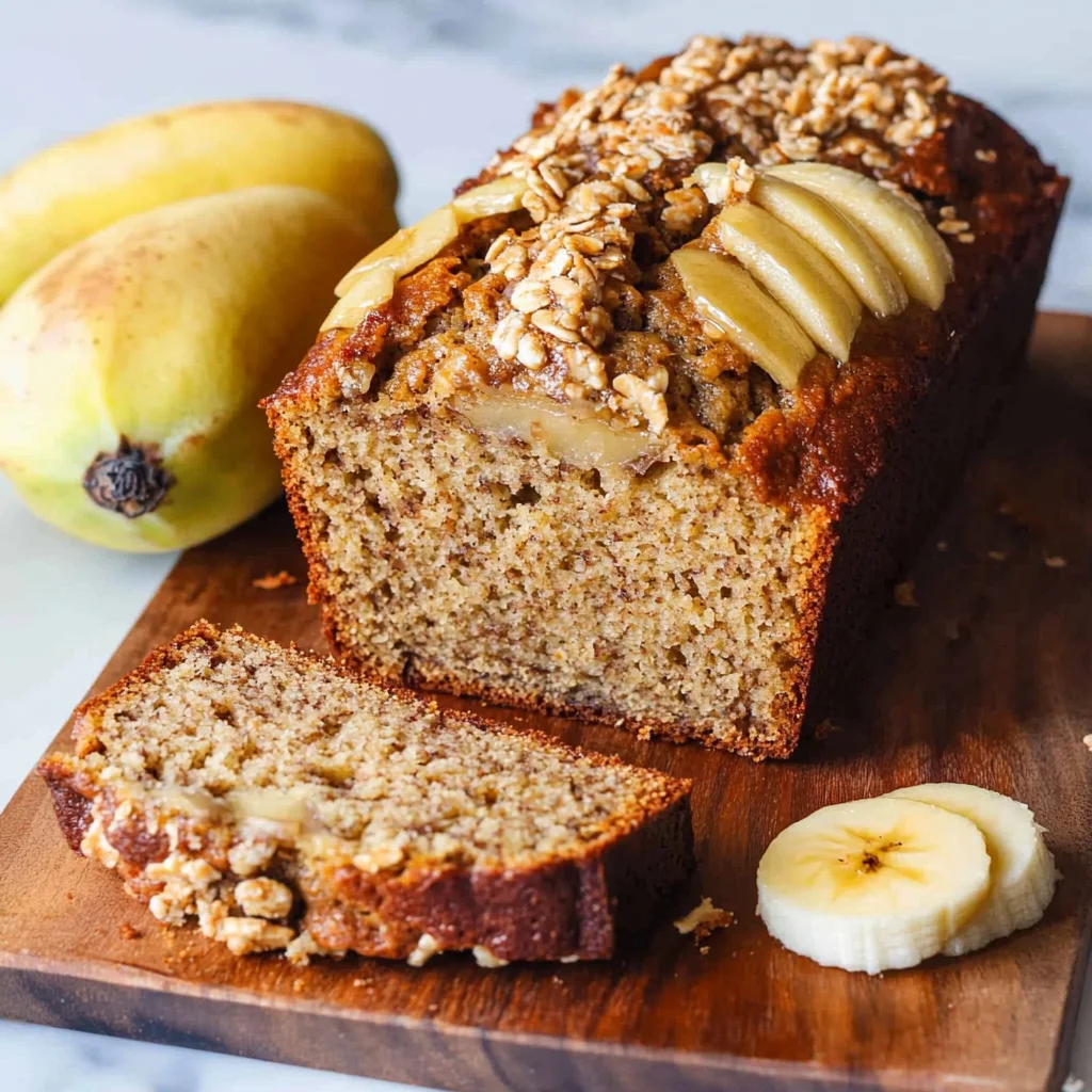 Bananenbrot mit Apfel