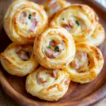 Blätterteigschnecken - herzhaft mit Putenschinken & Käse