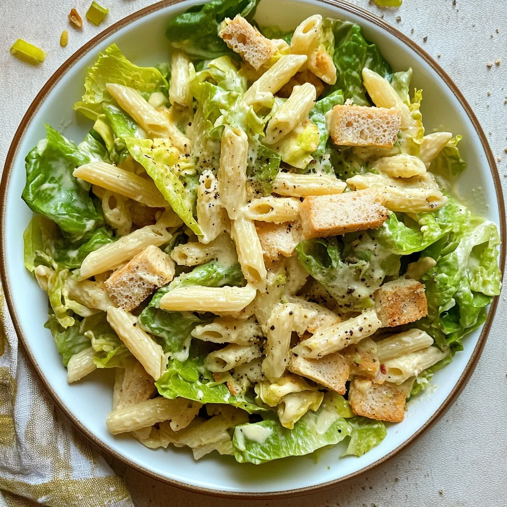 Caesar Nudelsalat ( Römersalat )