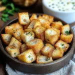 Croûtons aus der Heißluftfritteuse