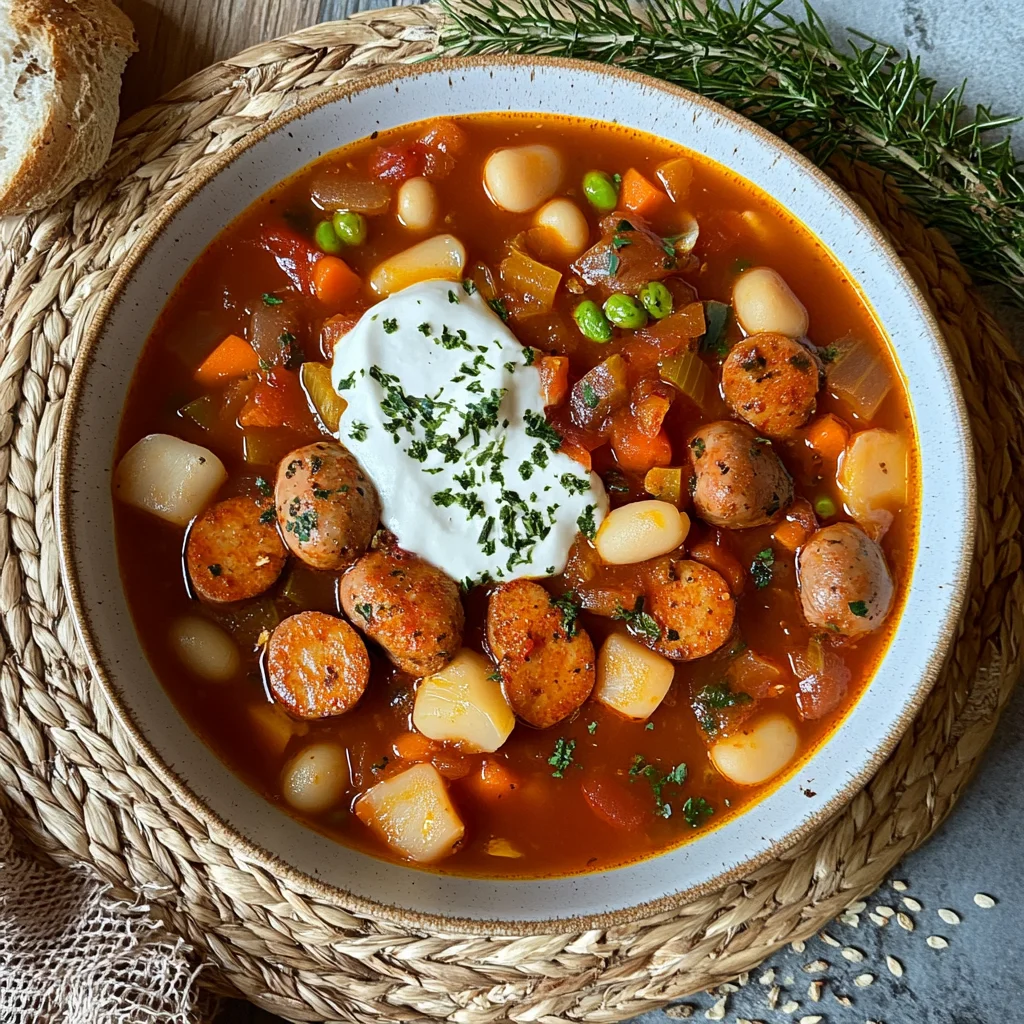 Eintopf mit Würstchen