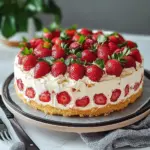 Erdbeer-Sahne-Torte ohne Vegan Gelatine
