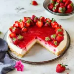 Erdbeerkuchen mit Vanillepudding ohne Backen - ganz einfach