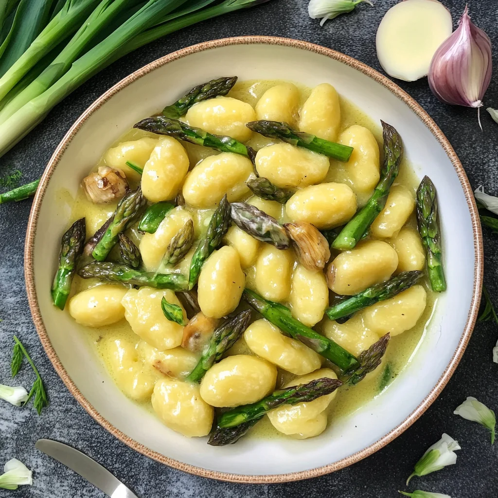 Gnocchi mit grünem Spargel