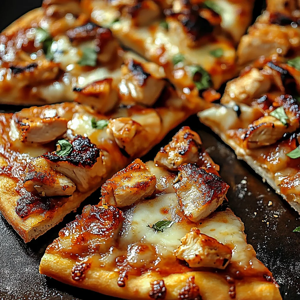 Grillhähnchen-Pizza