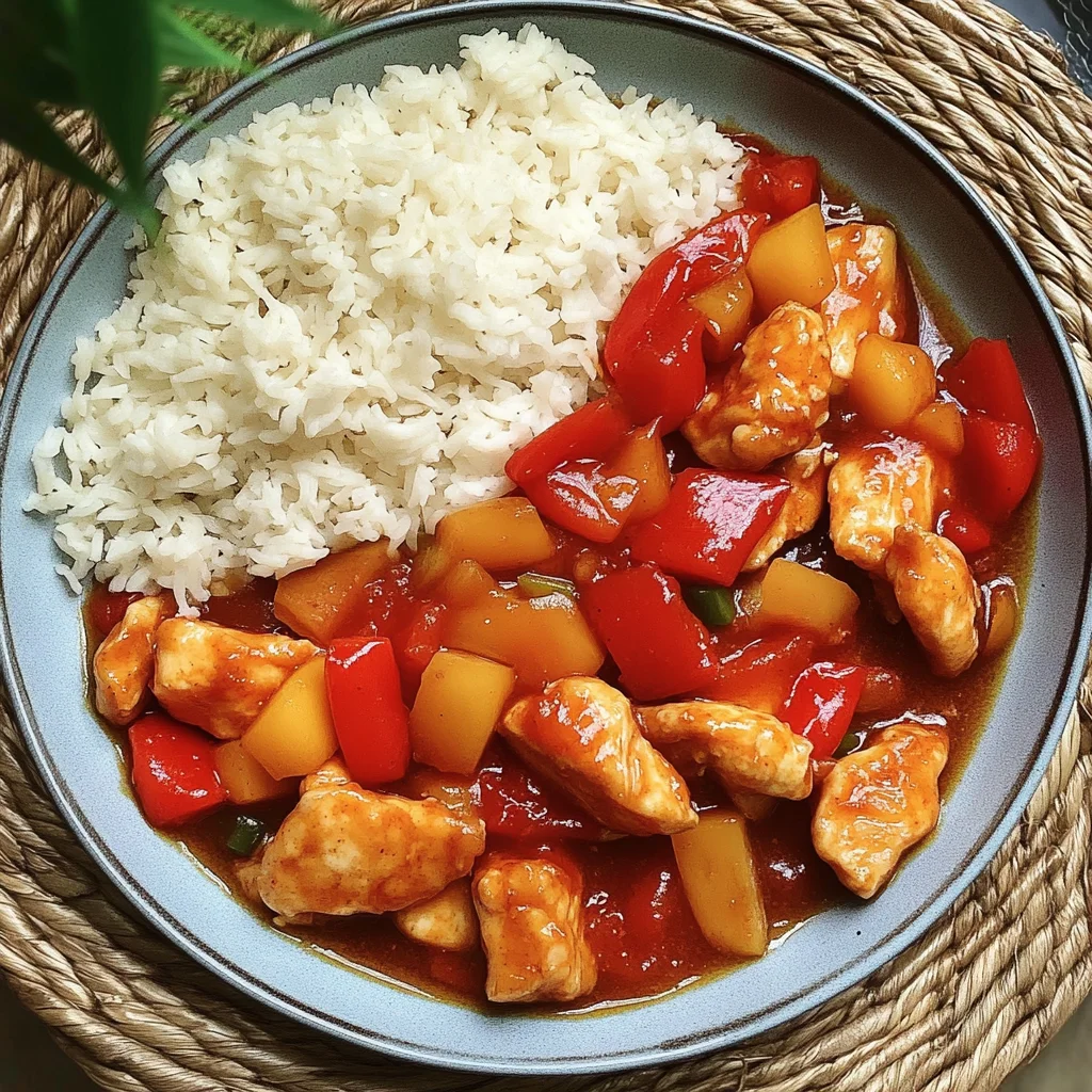 Hähnchen süß sauer