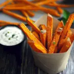 Knusprige Süßkartoffel Pommes