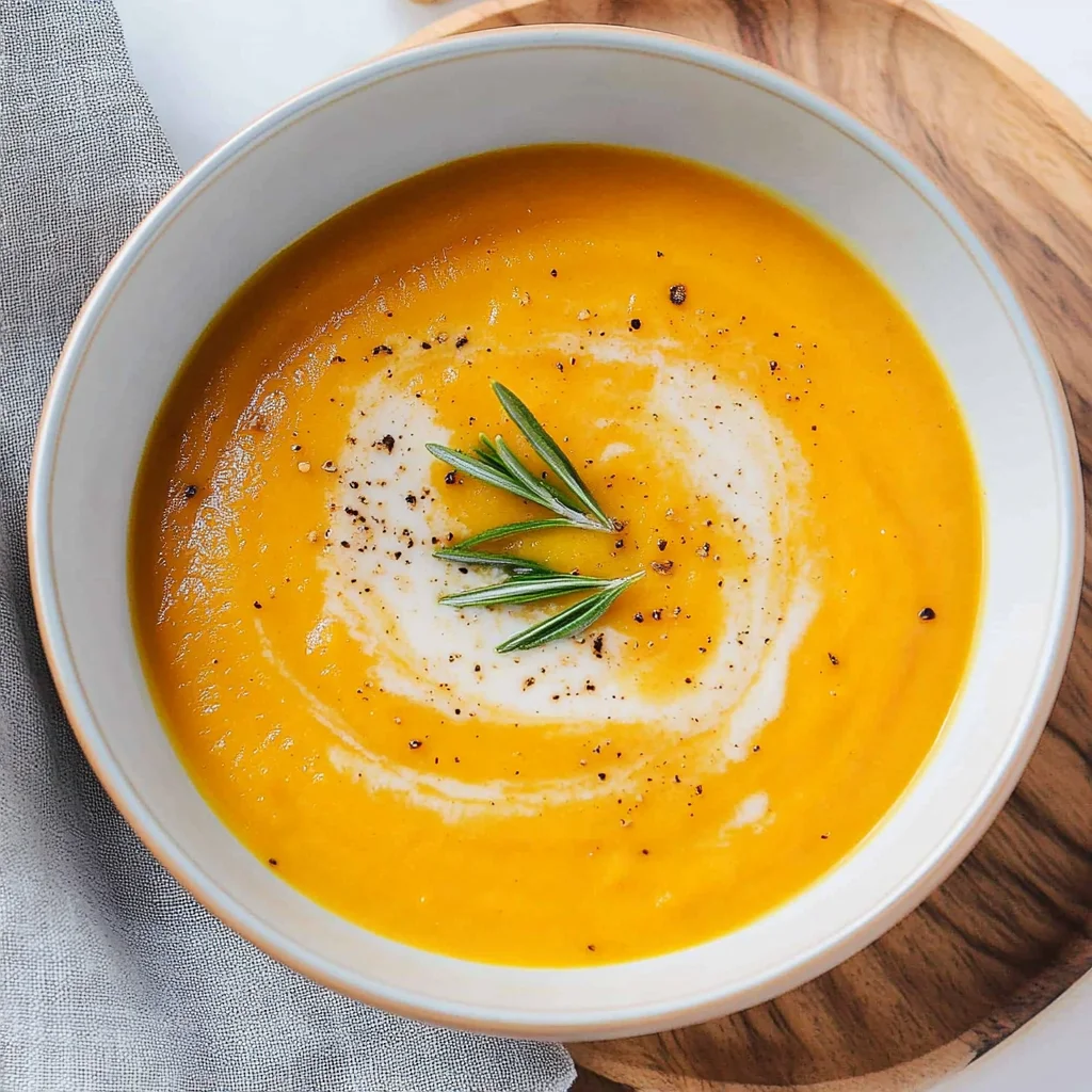 Kürbissuppe mit Kokosmilch und Ingwer