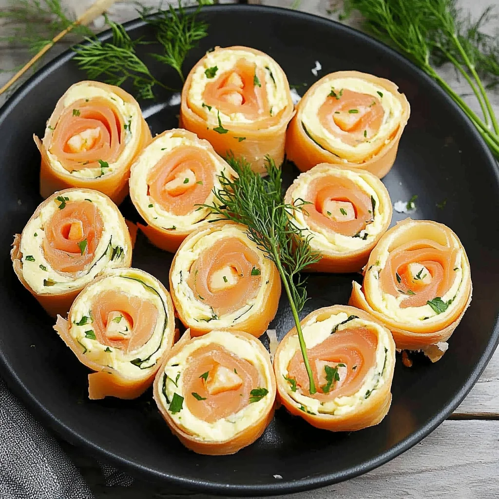 Lachsröllchen - Lachs Frischkäse Röllchen