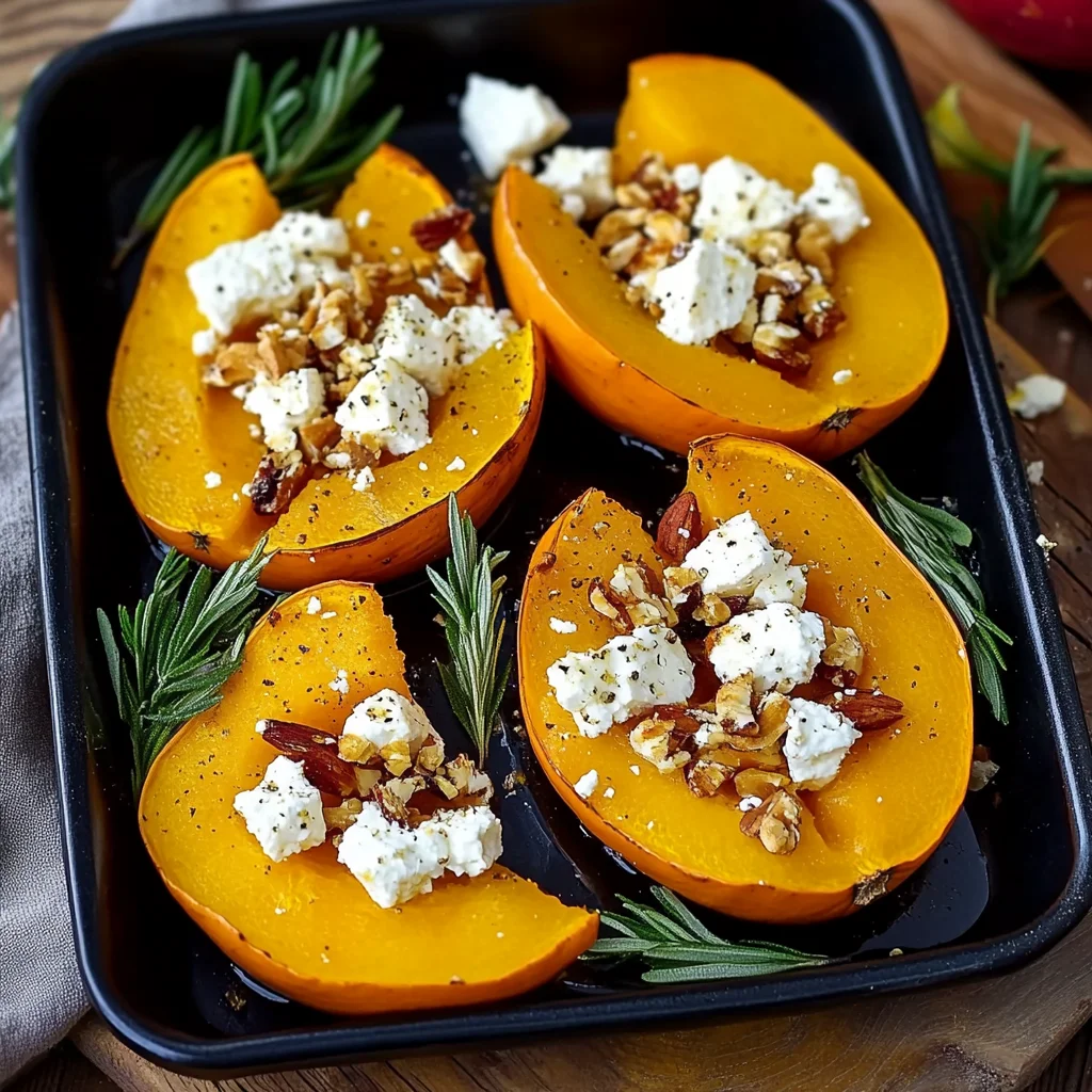 Ofenkürbis mit Feta