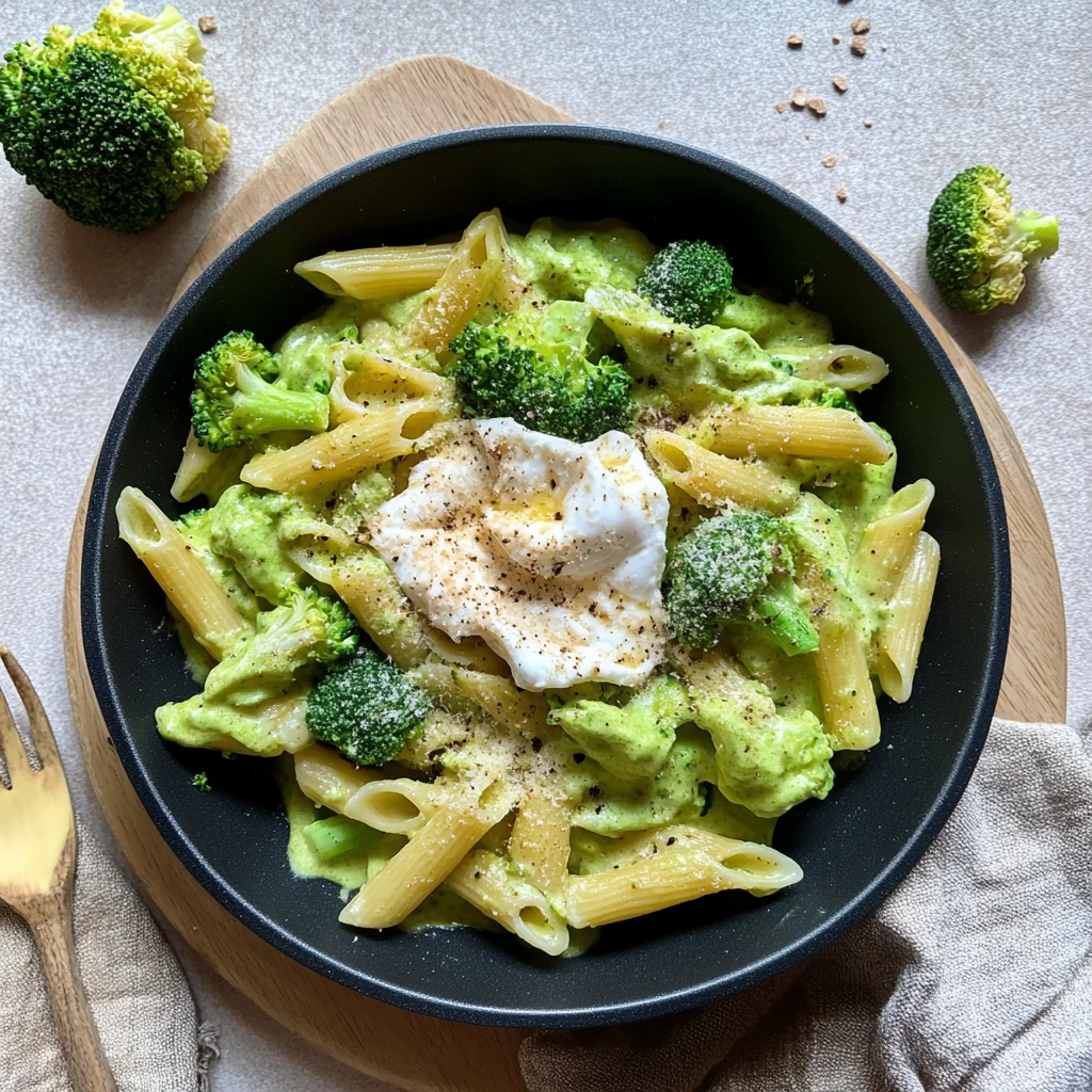 Pasta mit Burrata und Brokkoli