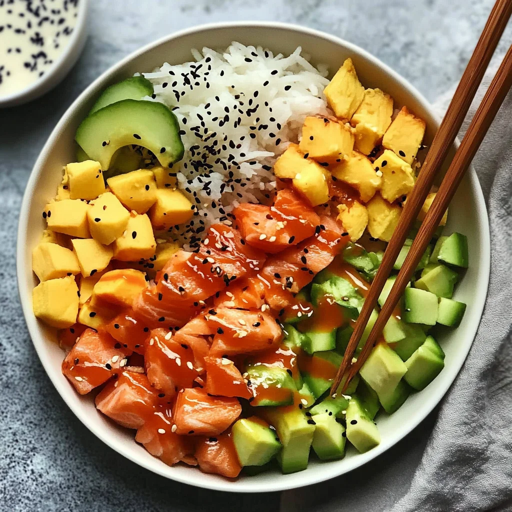 Poké Bowl mit Lachs Rezept - Gesund und einfach in der Zubereitung