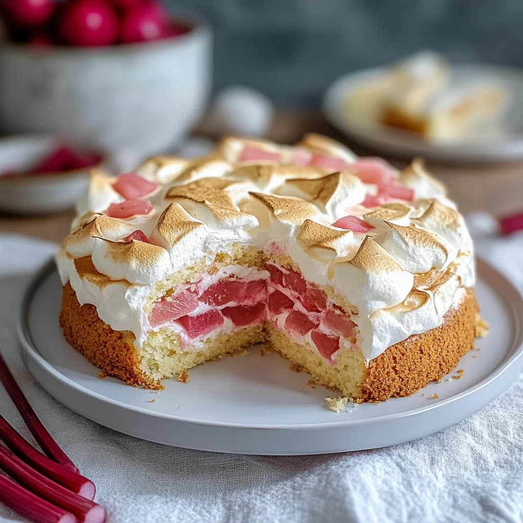 Rhabarber-Baiser-Kuchen