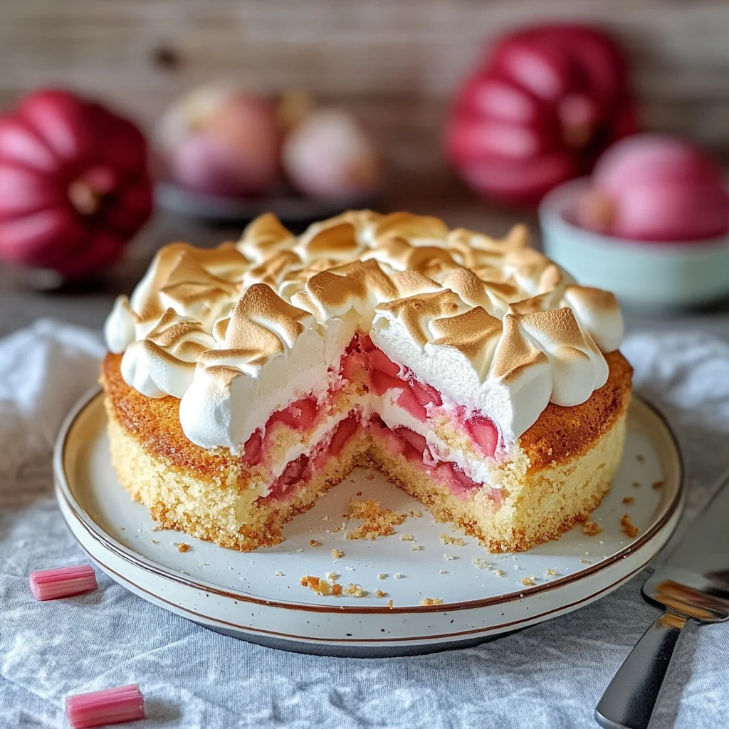 Rhabarber-Baiser-Kuchen