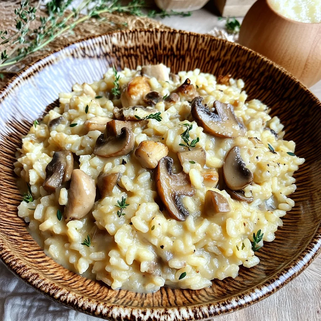 Risotto mit Cchicken hampignons