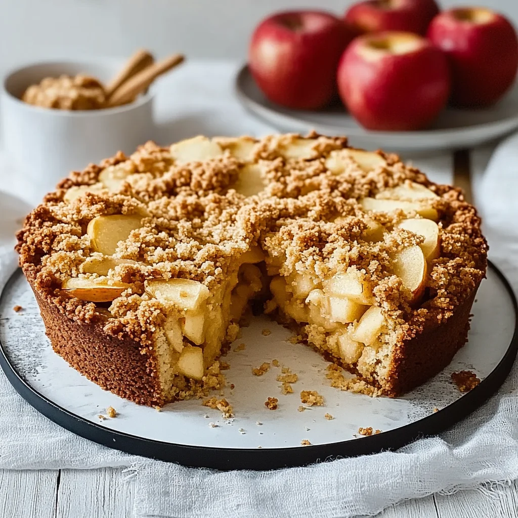 Saftiger Apfelkuchen mit Streusel