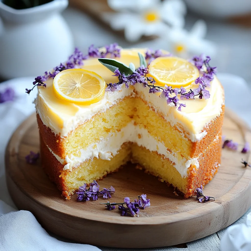 Saftiger Zitronen-Mascarpone Kuchen