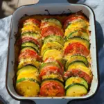 Schneller Gemüseauflauf mit Tomaten und Zucchini