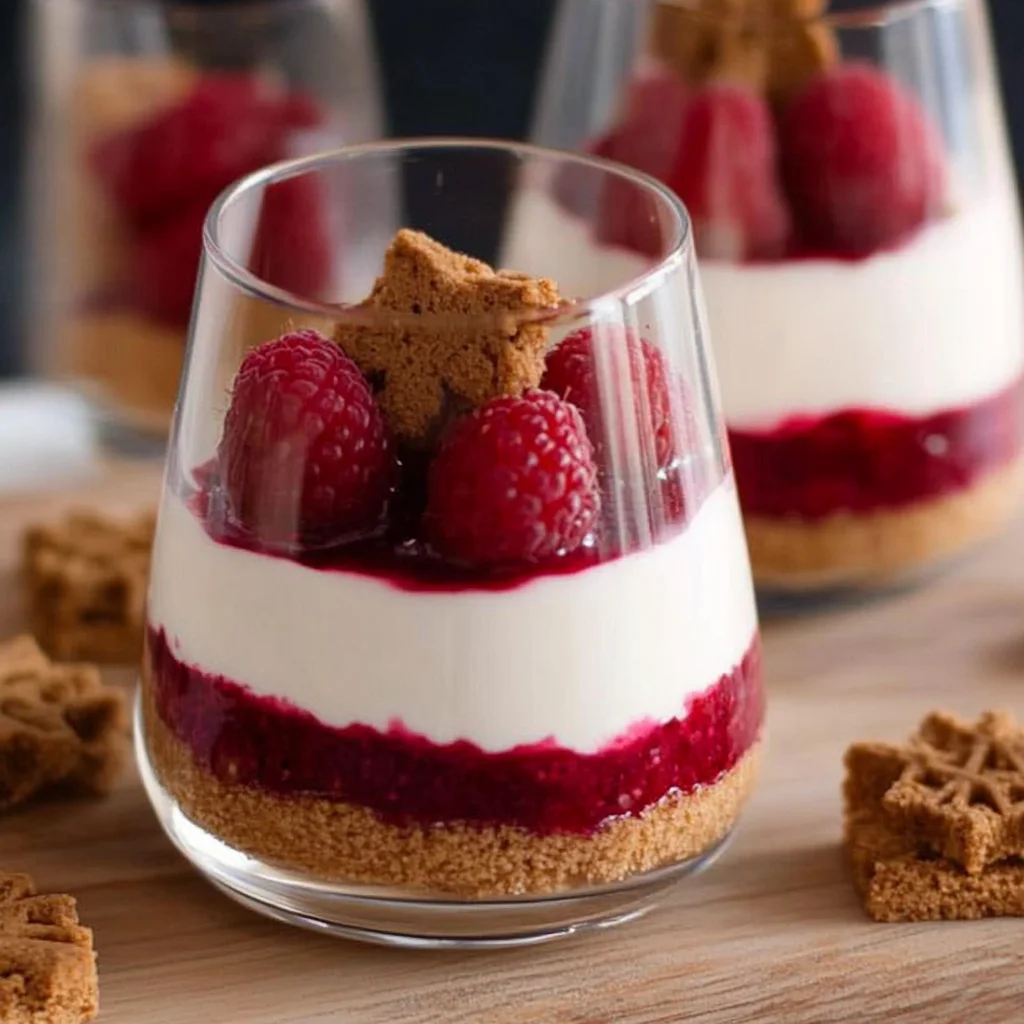 Spekulatius Dessert mit Himbeeren – Nachtisch zu Weihnachten