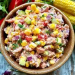 Thunfischsalat mit Mais und Mayo