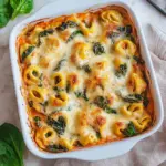Tortellini-Auflauf mit Spinat