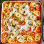 Tortellini-Auflauf mit Tomaten & Mozzarella
