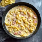 Tortellini in HähnchenHähnchenschinken Sahne Soße Rezept
