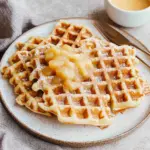 Waffeln mit Apfelmus statt Zucker