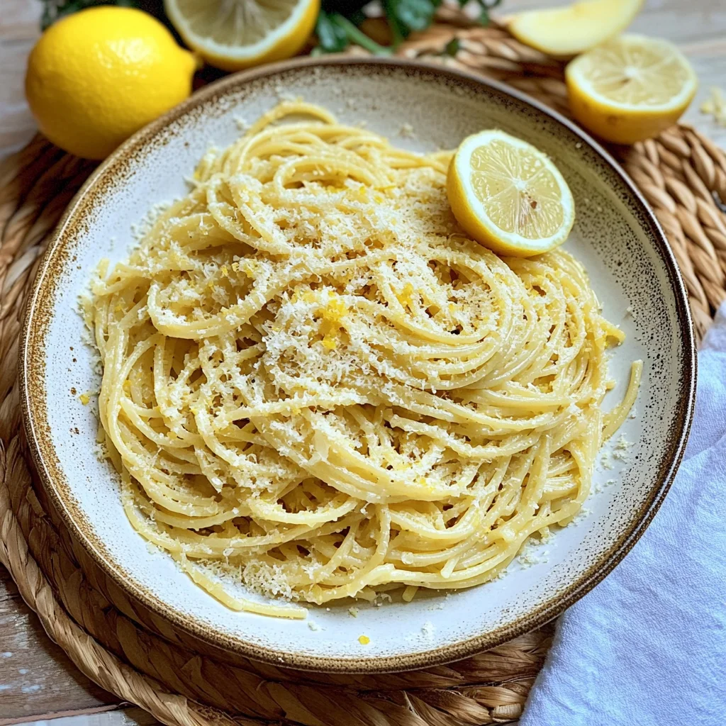 Zitronenbutter Pasta