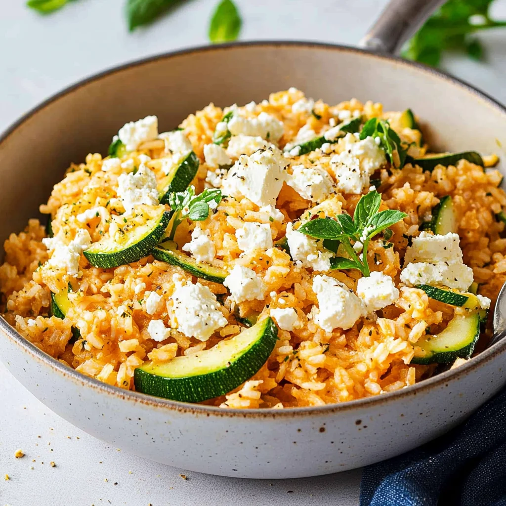 Zucchini-Reis-Pfanne