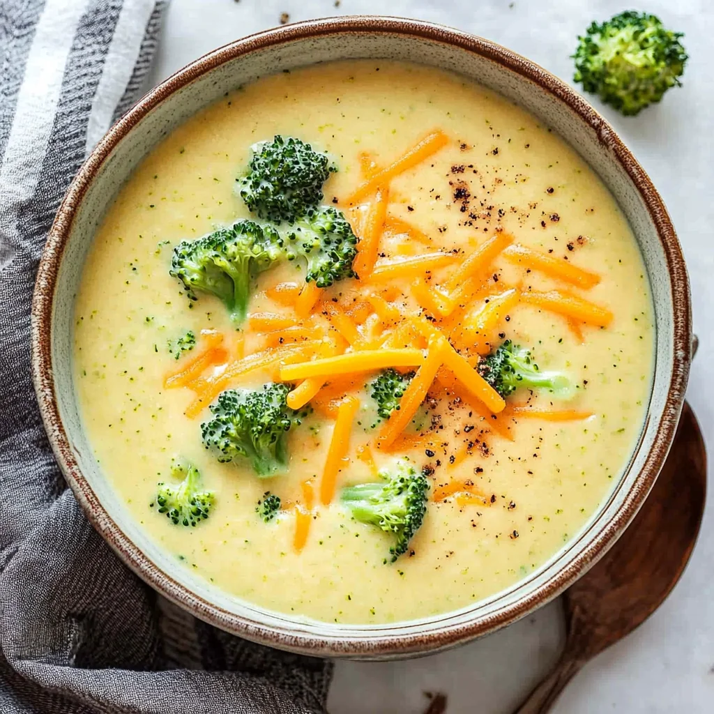 Brokkoli-Cheddar-Suppe - so cremig