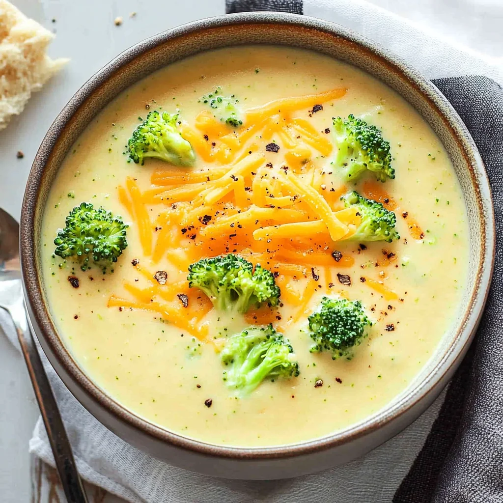 Brokkoli-Cheddar-Suppe