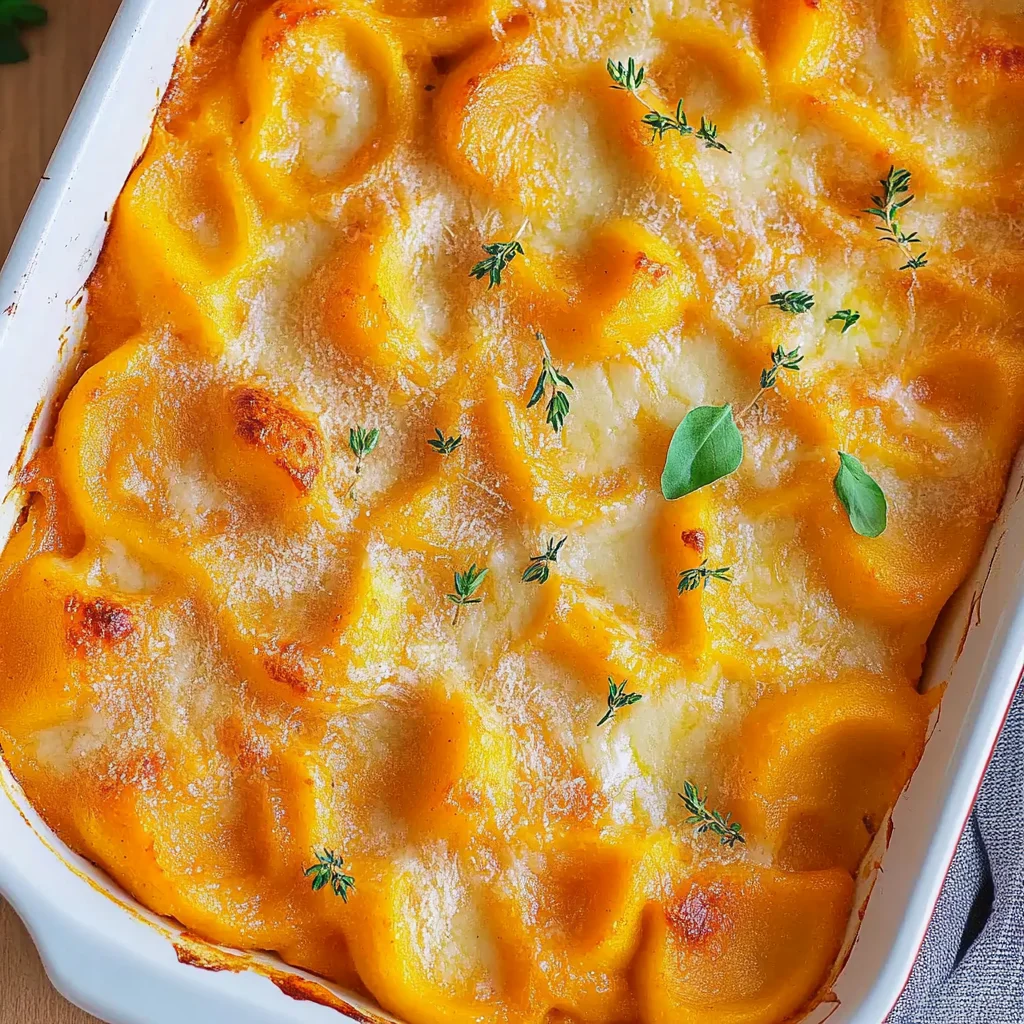 Butternut-Kürbis-Auflauf mit Gnocchi