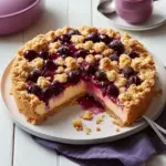 Kirsch-Streuselkuchen mit Pudding