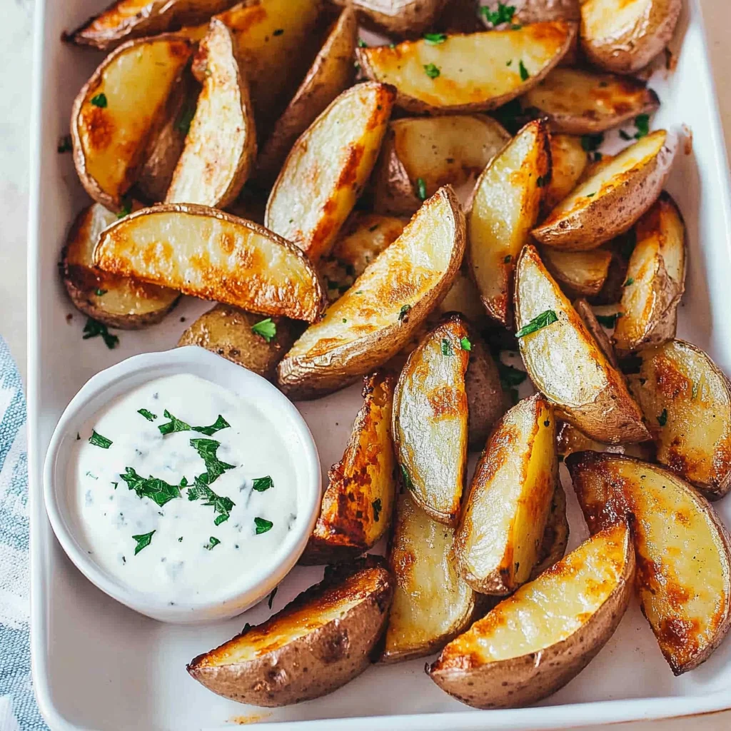 Knusprige Kartoffelspalten im Ofen