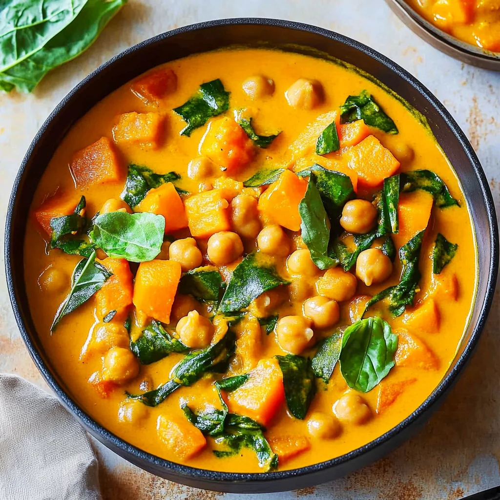 Kürbis-Kichererbsen-Curry