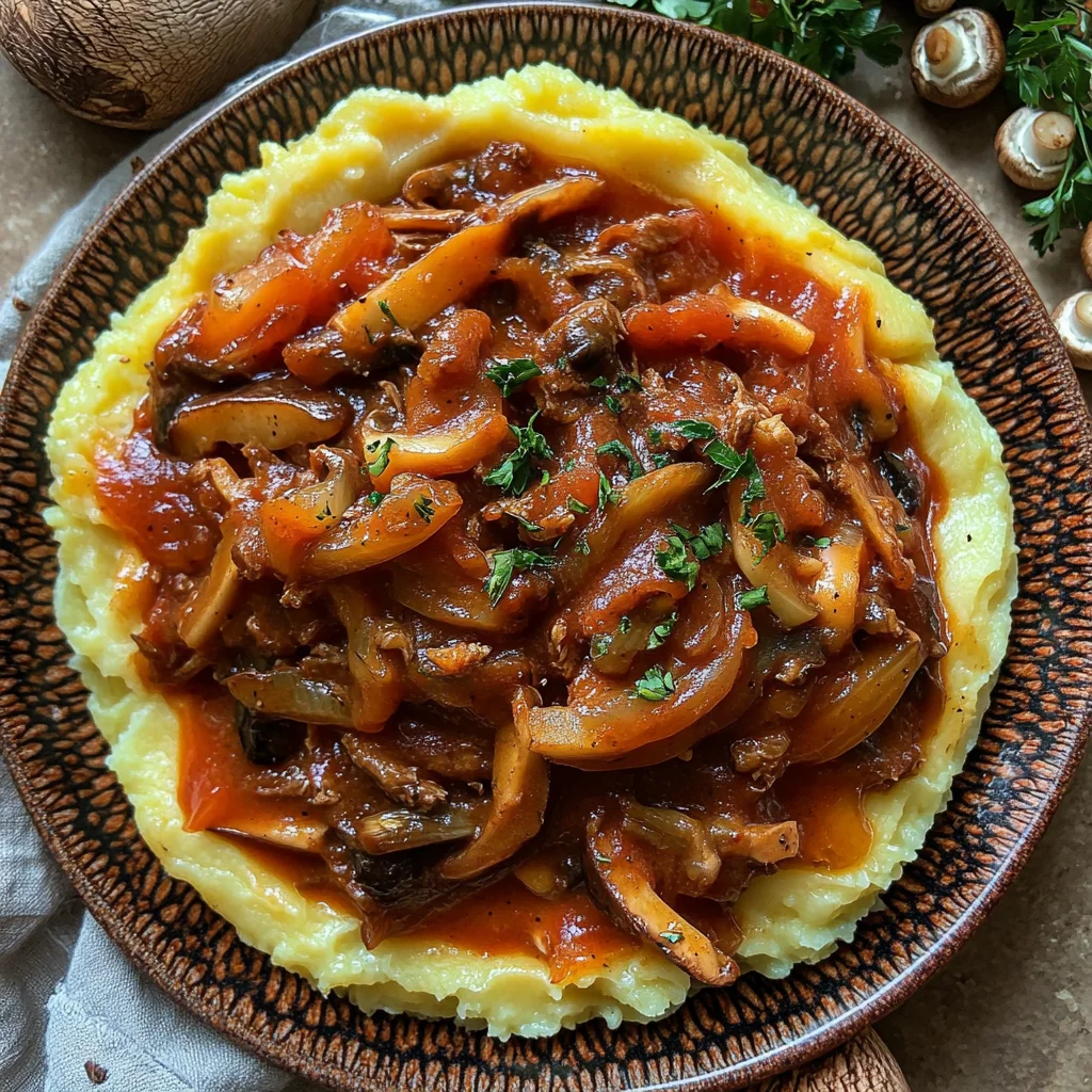 Pulled beef aus Pilzen