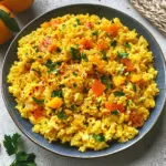 Reissalat mit Curry und Mandarinen
