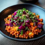 Rote Linsen-Salat mit Roter Bete