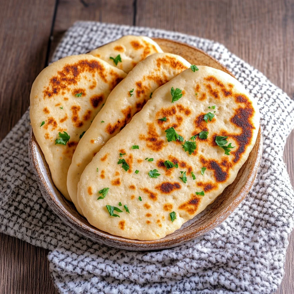Schnelles Pfannenbrot ohne Hefe (Rezept mit Joghurt)