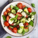 Tomaten Mozzarella Salat mit Pesto