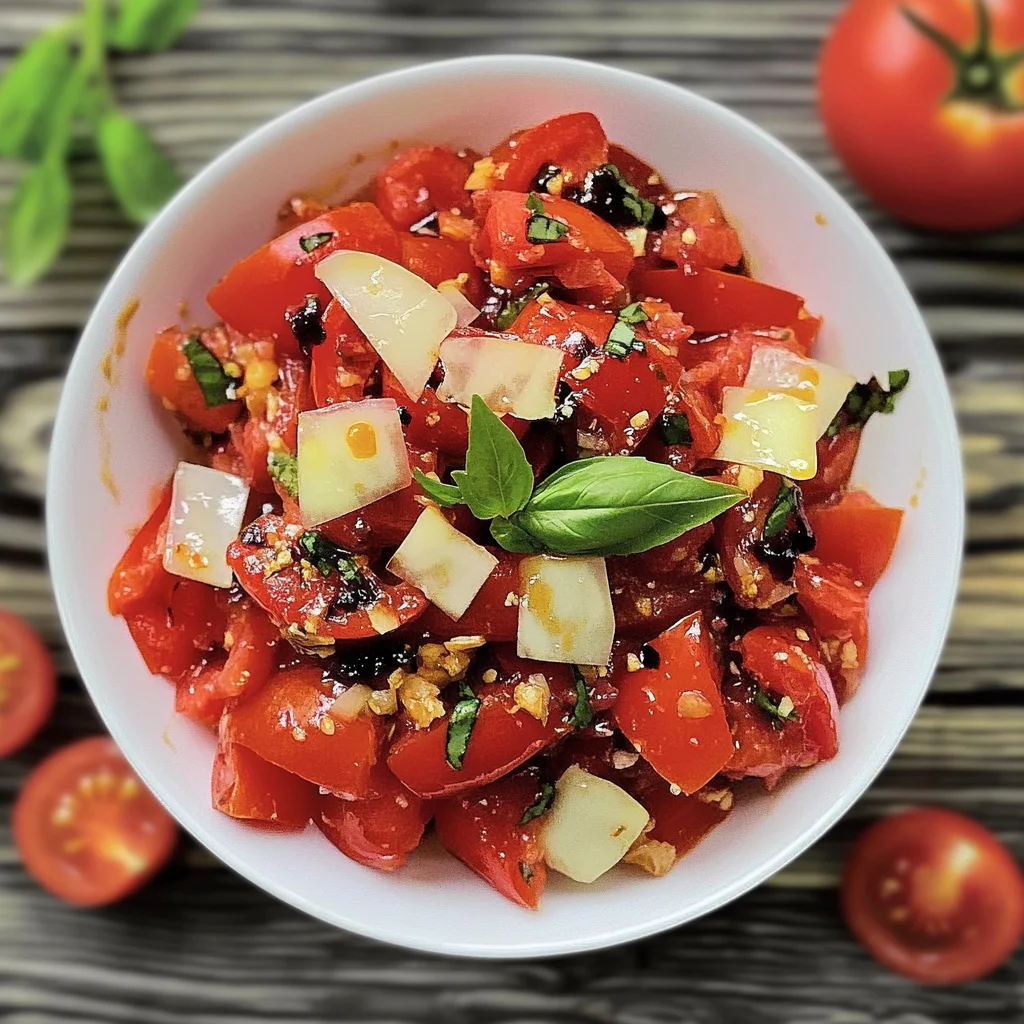 Tomatensalat mit Zwiebeln