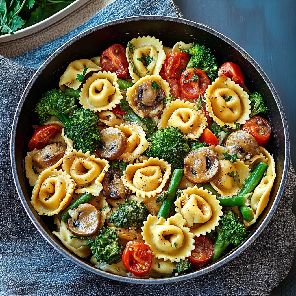 Vegetarische Tortellini-Pfanne