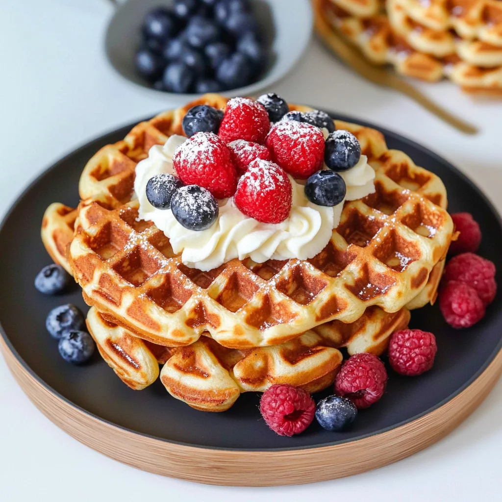 Waffel Rezept - Omas Waffelteig (einfach und fluffig)